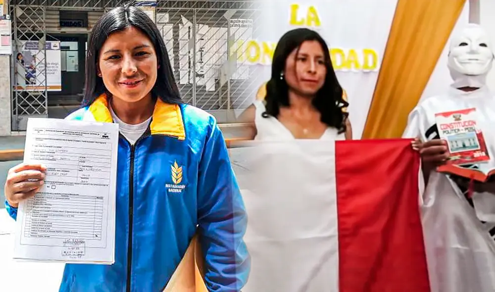 Cuando postuló en el 2018 a la alcaldía de Chilca, Yessica Procil realizó una peculiar ceremonia. Foto: Facebook/Yess/captura/Latina TV