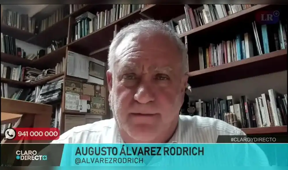 Augusto Álvarez Rodrich en "Claro y directo". Foto: captura de YouTube Augusto Álvarez Rodrich en "Claro y directo". Foto: captura de YouTube