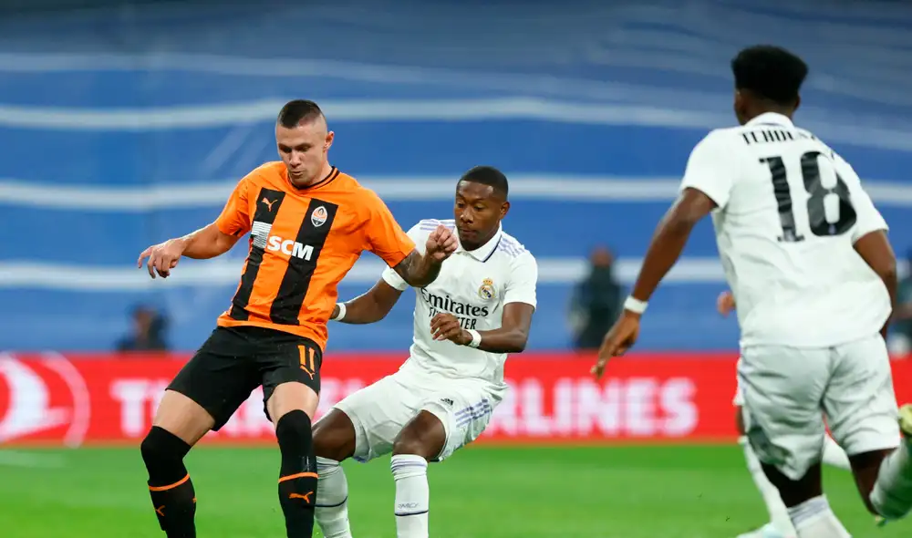 Real Madrid gana a Shaktar Donetsk en el estadio Santiago Bernabéu. Foto: EFE