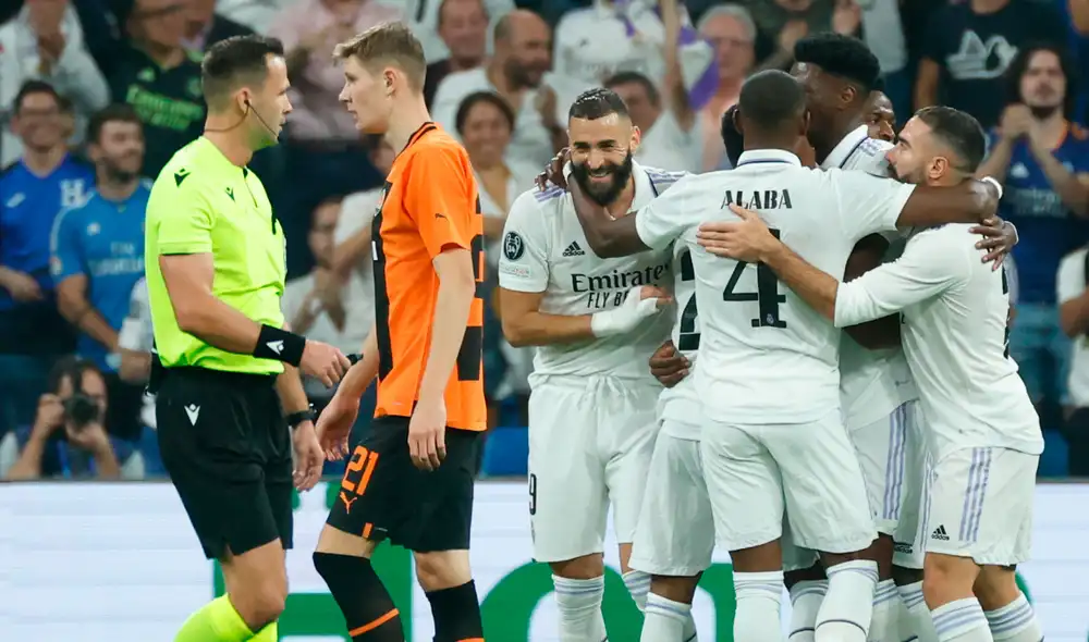 Real Madrid gana a Shaktar Donetsk en el estadio Santiago Bernabéu. Foto: EFE