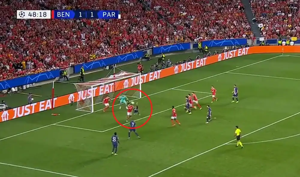 Chalaca de Neymar. Foto: captura ESPN Chalaca de Neymar. Foto: captura ESPN