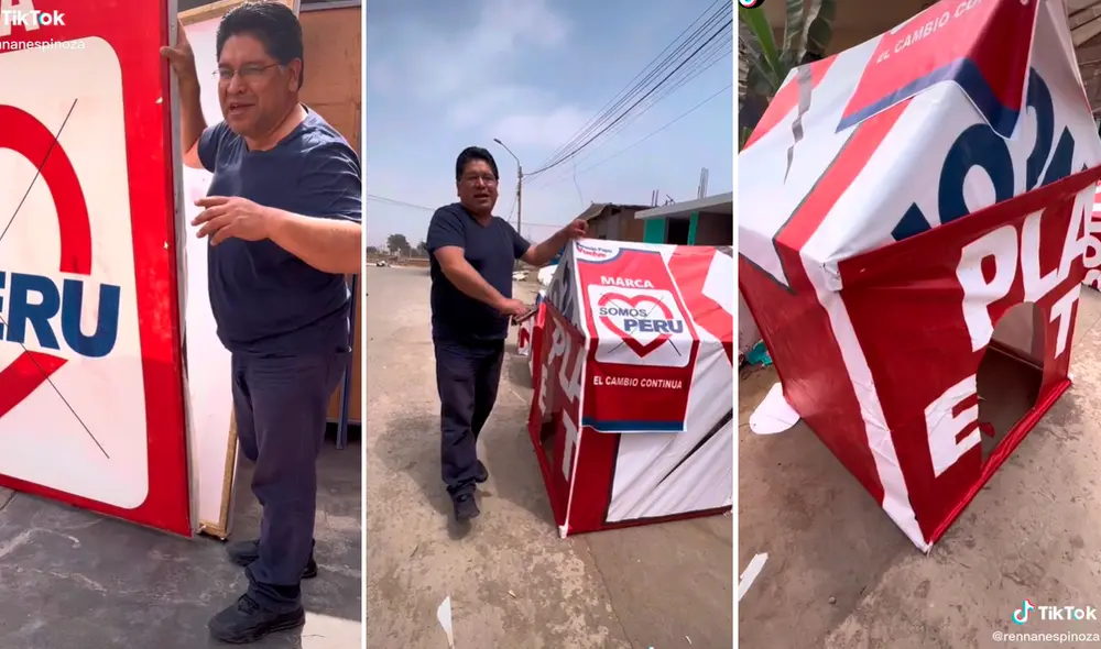 La noble labor fue aplaudida por miles de usuarios en redes sociales. Foto: composición LR/captura de TikTok/@Rennanespinoza La noble labor fue aplaudida por miles de usuarios en redes sociales. Foto: composición LR/captura de TikTok/@Rennanespinoza