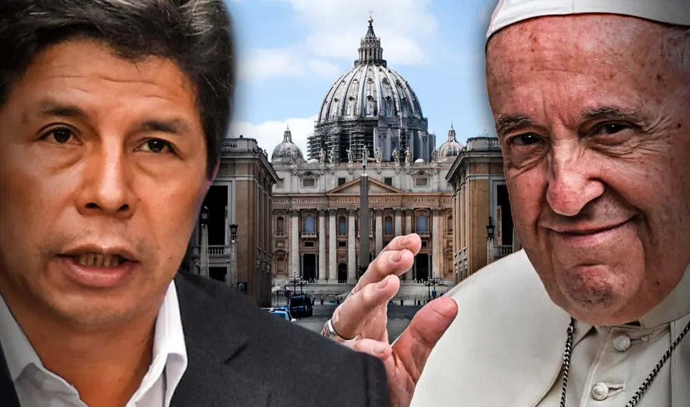 Pedro Castillo solicitó permiso para salir del país y reunirse con el papa Francisco. Foto: composición Fabrizio Oviedo