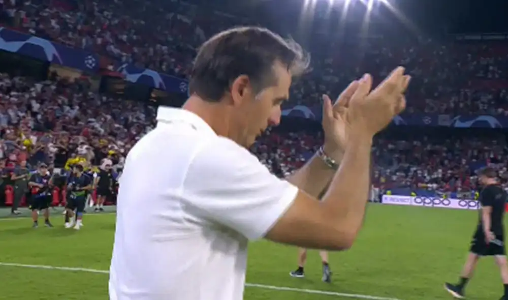 Julen Lopetegui ganó una Europa League con el Sevilla. Foto: captura de Movistar Deportes