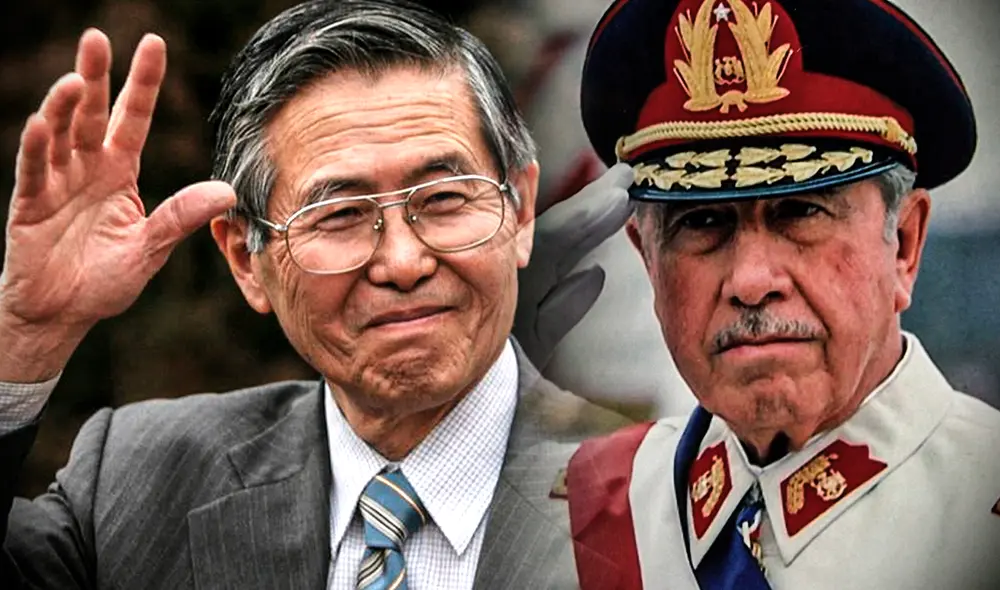 Alberto Fujimori y Augusto Pinochet cometieron crímenes de lesa humanidad en Perú y en Chile, respectivamente. Foto: composición LR / El Regional de Piura / El Observatodo. Alberto Fujimori y Augusto Pinochet cometieron crímenes de lesa humanidad en Perú y en Chile, respectivamente. Foto: composición LR / El Regional de Piura / El Observatodo.