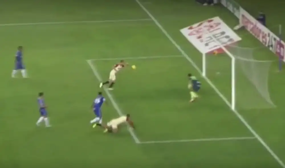 Hernán Novick había marcado el 1-0 para Universitario de penal. Foto: captura de GolPerú