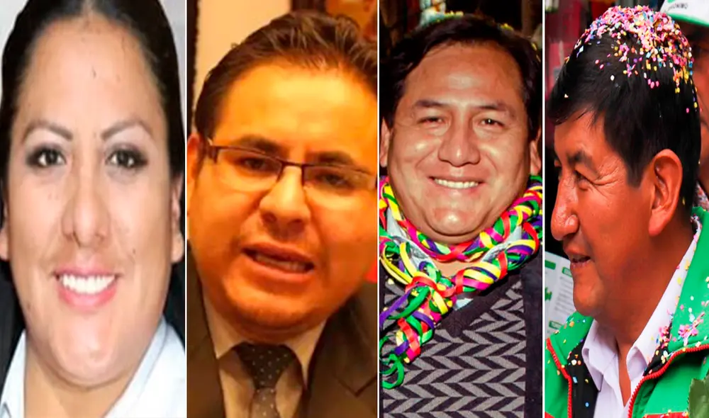 Cuatro virtuales alcaldes de los distritos más importantes de la ciudad de Cusco. Foto: composición LR