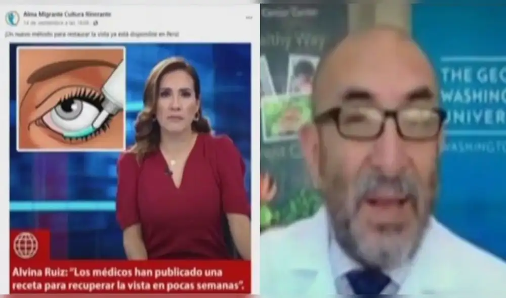 Inescrupulosos estarían usando al Dr. Elmer Huerta y a la periodista Alvina Ruiz para darle mayor credibilidad a su estafa. Foto: captura América Noticias Inescrupulosos estarían usando al Dr. Elmer Huerta y a la periodista Alvina Ruiz para darle mayor credibilidad a su estafa. Foto: captura América Noticias