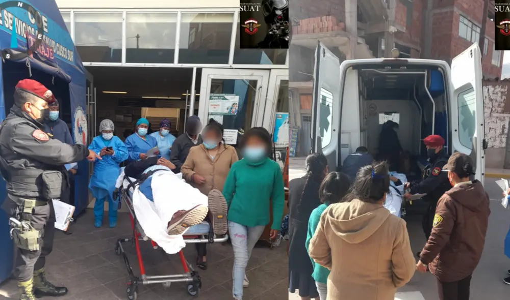 Brindan ayuda a varón agredido. Foto: PNP