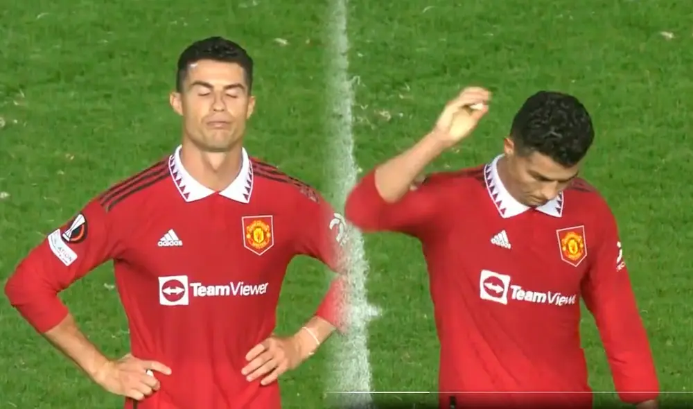 Cristiano Ronaldo fue titular en el duelo por Europa League. Foto: composición LR/captura ESPN Cristiano Ronaldo fue titular en el duelo por Europa League. Foto: composición LR/captura ESPN