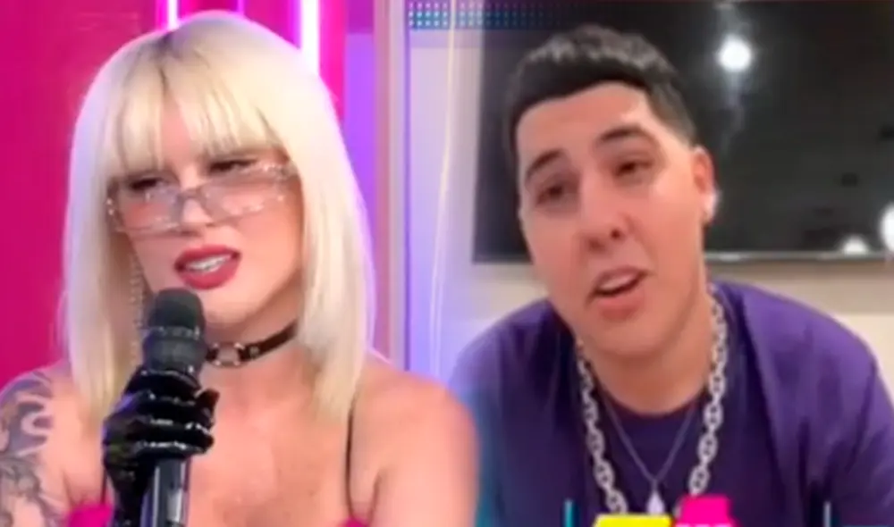 Leslie Shaw indicó que tanto ella como 'El Prefe' no ingieren alcohol. Foto: composición/captura Willax Leslie Shaw indicó que tanto ella como 'El Prefe' no ingieren alcohol. Foto: composición/captura Willax