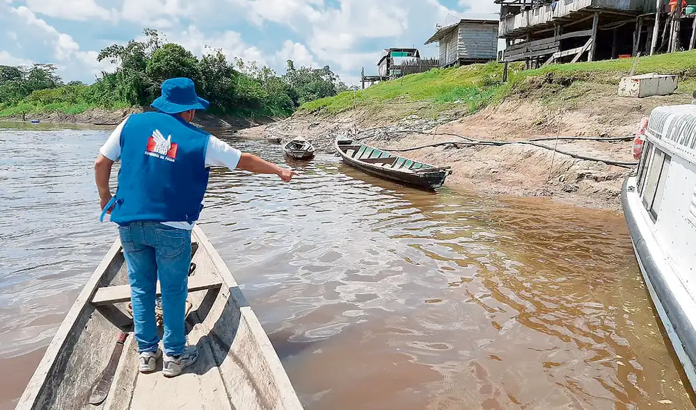 Medida. El bloqueo se da en dos tramos del río Marañón. Foto: difusión