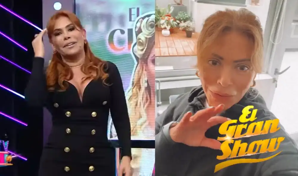 Magaly se burla de Gisela Valcárcel, quien aseguró que soltará una bomba de Giuliana Rengifo. Foto: captura de ATV/Instagram/Gisela Valcárcel