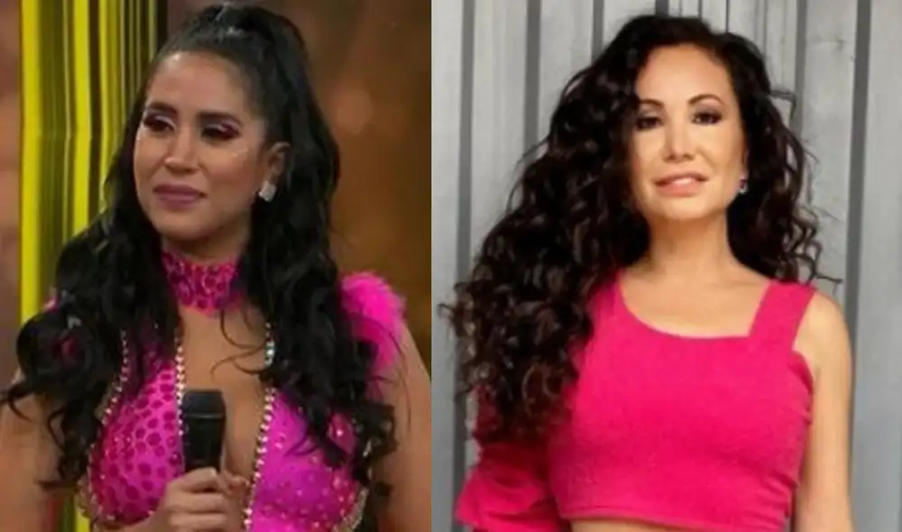 Melissa Paredes no querría encontrarse con Janet Barboza en vivo en el set de "América hoy". Foto: Composición La República/Captura América TV/Janet Barboza/Instagram