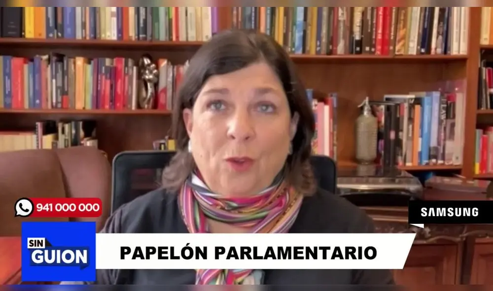 Rosa María Palacios en "Sin guion" sobre Pleno del Congreso. Foto: LR+