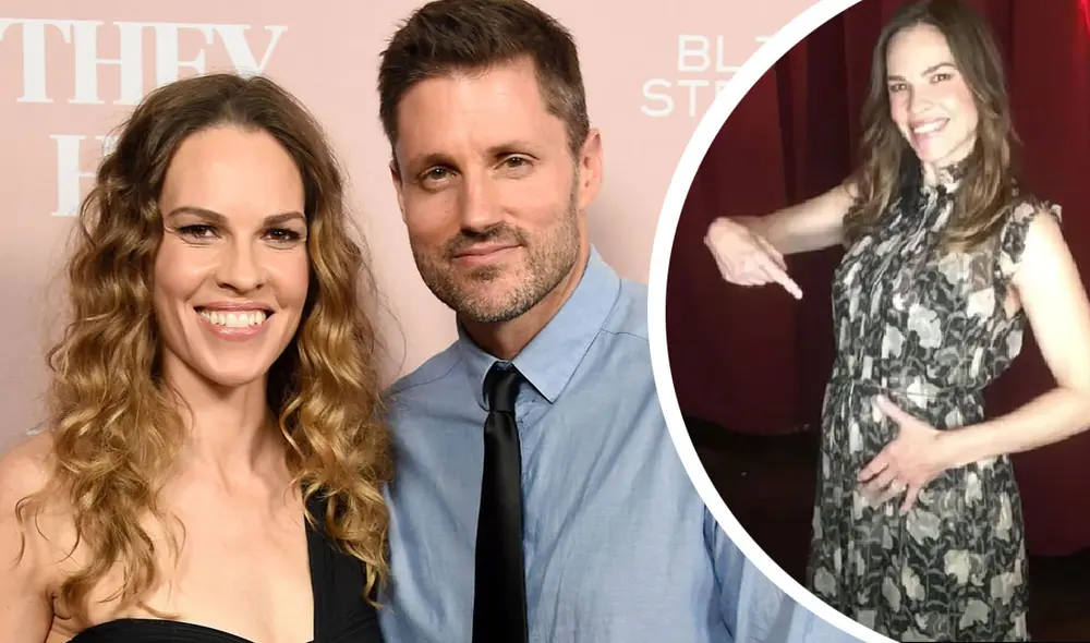 Hilary Swank y su esposo Philip Schneider. Foto: composición LR /Page Six/Hilary Swank/Instagram