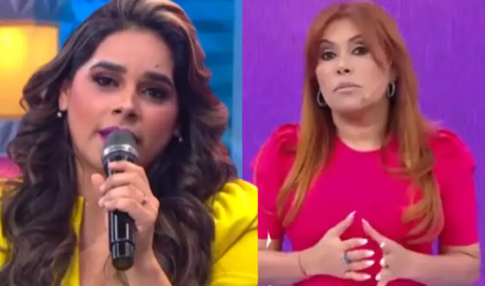 Giuliana Rengifo protagoniza discusión televisiva con Magaly Medina. Foto: Composición LR / Capturas de América / ATV Giuliana Rengifo protagoniza discusión televisiva con Magaly Medina. Foto: Composición LR / Capturas de América / ATV