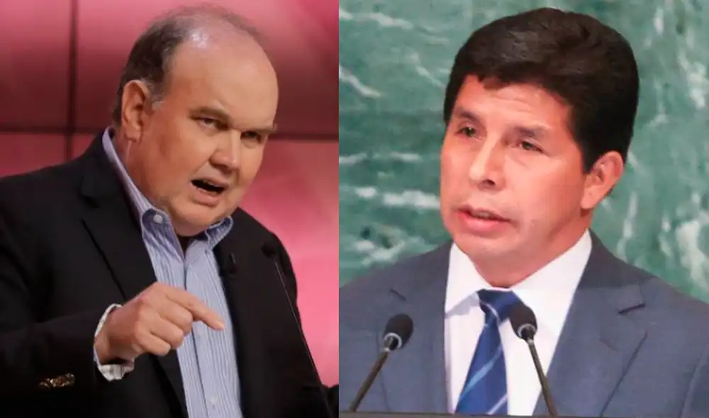 Rafael López Aliaga señaló que Pedro Castillo debe "responder a la justicia" tras las acusaciones en su contra. Foto: presidencia/composición LR Rafael López Aliaga señaló que Pedro Castillo debe "responder a la justicia" tras las acusaciones en su contra. Foto: presidencia/composición LR