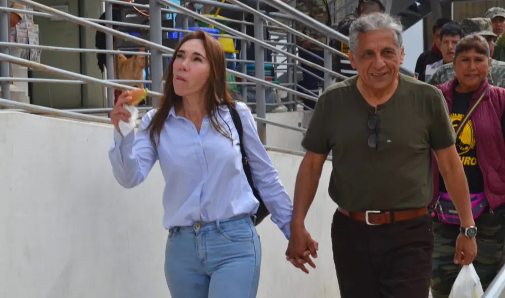 Antauro Humala y su esposa en Arequipa. Foto: Cortesía El Pepe. Antauro Humala y su esposa en Arequipa. Foto: Cortesía El Pepe.