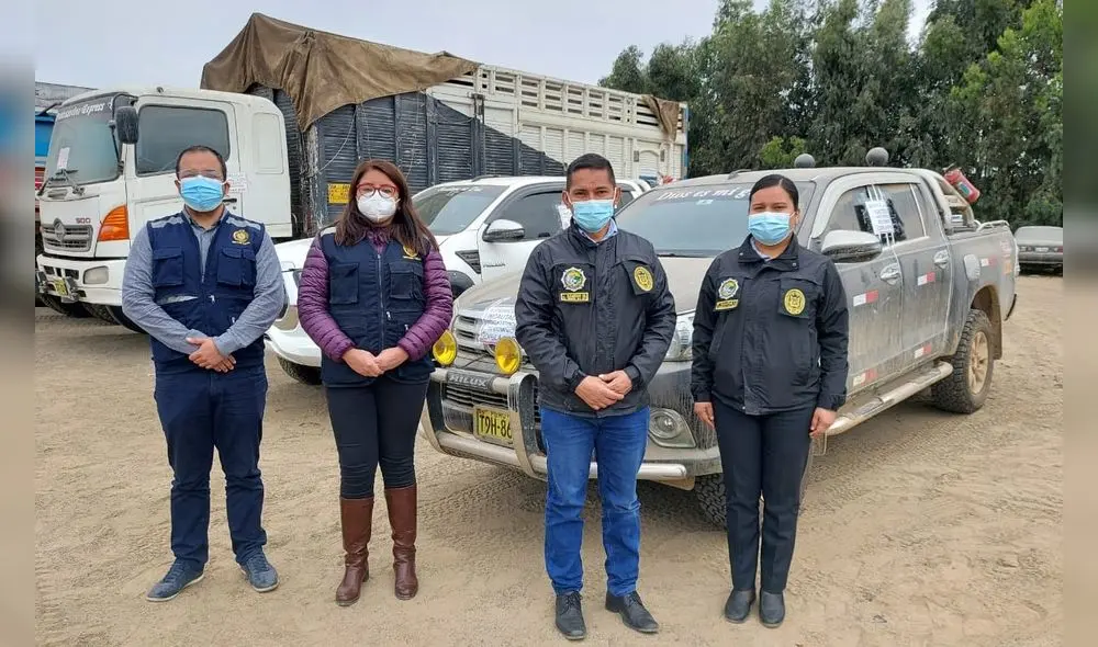 Fiscalía entregó 23 vehículos vinculados a actividades ilícitas de minería ilegal. Foto: Ministerio Público La Libertad