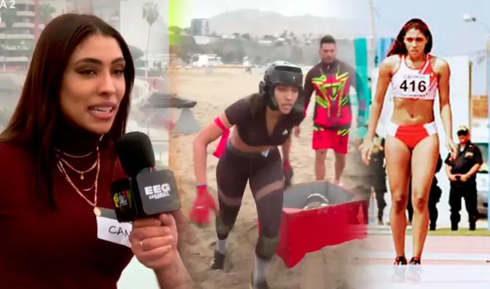La joven ganó varios títulos en diferentes competiciones, entre ellas los Juegos Panamericanos Lima 2019. Ahora prueba suerte en "EEG". Foto: captura/América TV
