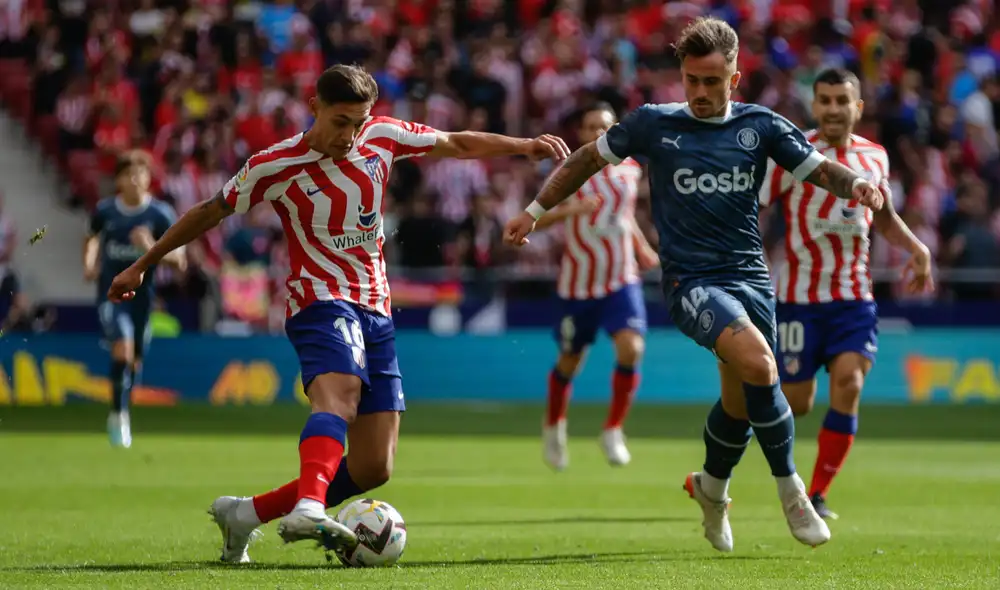 Atlético Madrid gana a Girona en el partido por la fecha 8 de la liga española. Foto: @Atleti