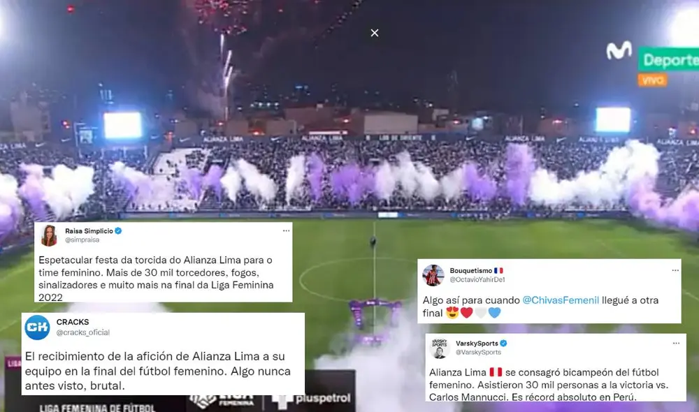 Varios periodistas, hinchas y jugadores se pronunciaron sobre la final femenina. Foto: captura/Movistar Deportes Varios periodistas, hinchas y jugadores se pronunciaron sobre la final femenina. Foto: captura/Movistar Deportes