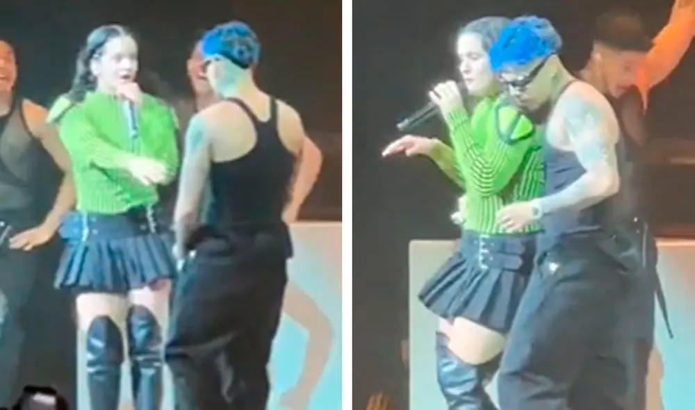 Rosalía y Rauw Alejandro mantienen una relación desde finales del 2021. Foto: Motomamitour/Twitter