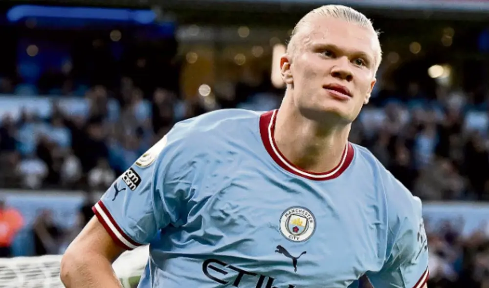 El noruego lleva 20 goles en 13 partidos con el Manchester City, 15 en la Premier League. Foto: AFP El noruego lleva 20 goles en 13 partidos con el Manchester City, 15 en la Premier League. Foto: AFP