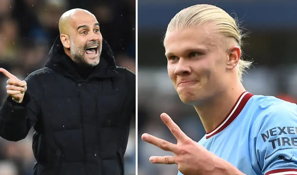 Pep Guardiola se refirió al momento de Erling Haaland. Foto: EFE Pep Guardiola se refirió al momento de Erling Haaland. Foto: EFE