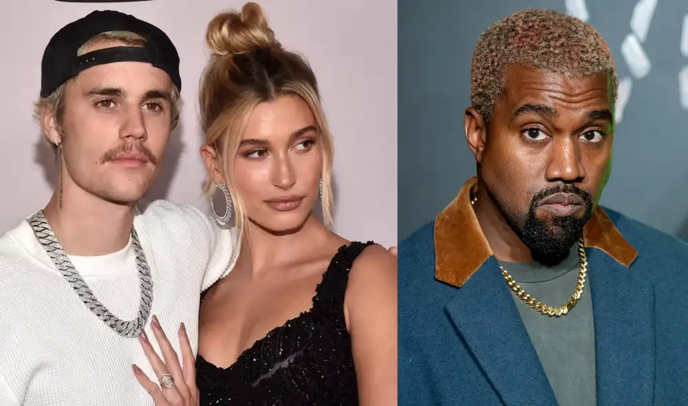 Justin Bieber y Hailey incómodos con las declaraciones de Kanye West. Foto: composición LR/ @justinbiener/Instagram/ @kanyewest/Instagram