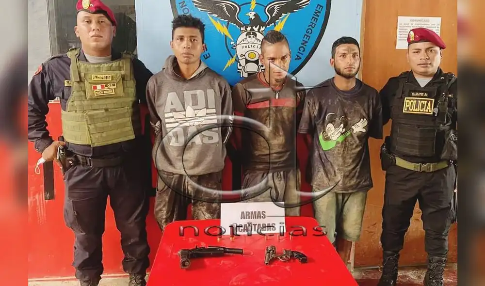 Los sujetos quedaron a disposición del Ministerio Público. Foto: PNP