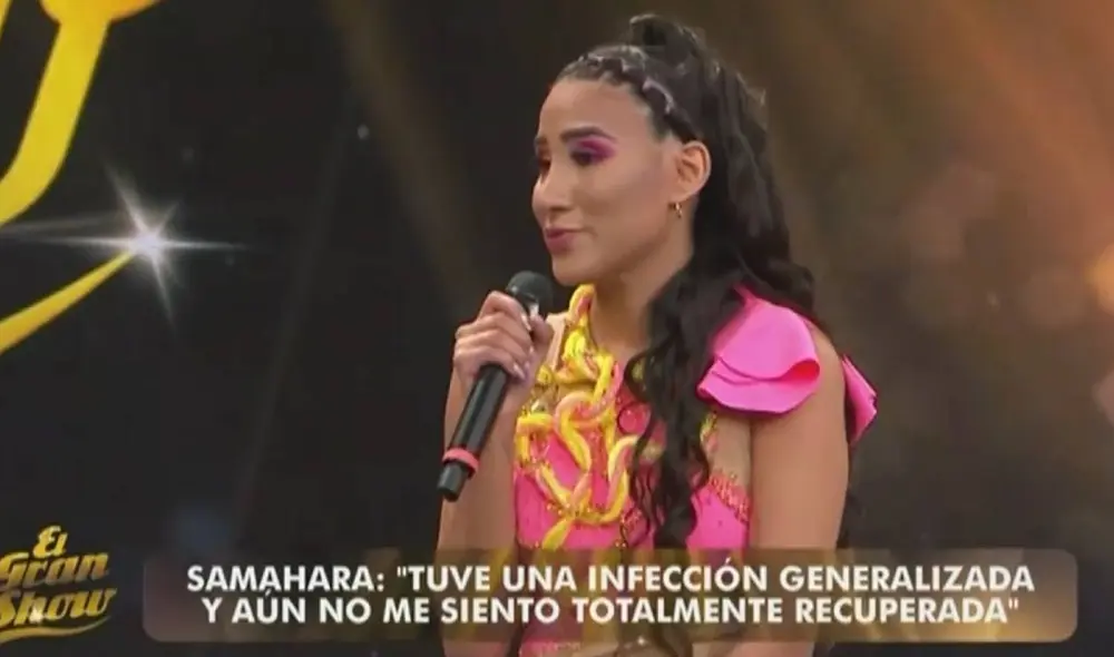 Samahara Lobatón sufrió una descompensación durante los ensayos. Foto: captura de América TV