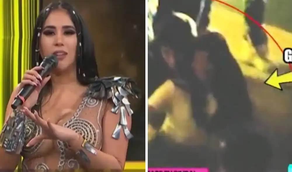 Melissa Paredes fue consultada sobre el ampay de Rodrigo Cuba en "El gran show". Foto: captura de América TV/Willax