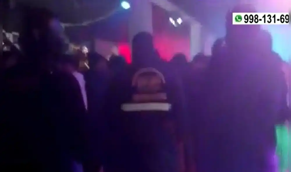 La intervención del local se concretó tras la denuncia de los vecinos de la urbanización San Sebastián. Foto: captura América Noticias