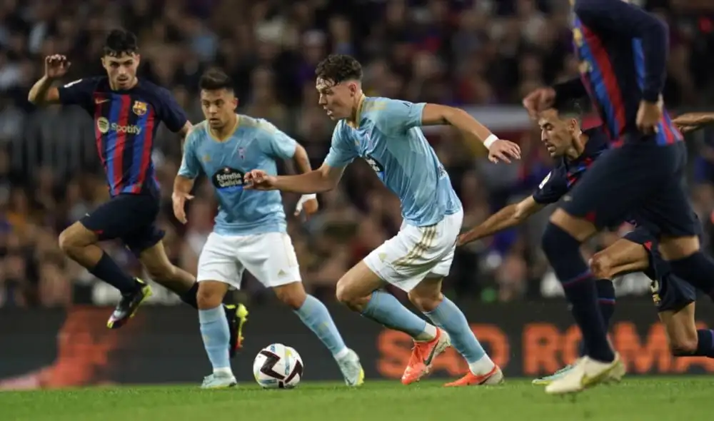 Barcelona buscará seguir siendo puntero ante el equipo de Renato Tapia. Foto: Celta de Vigo