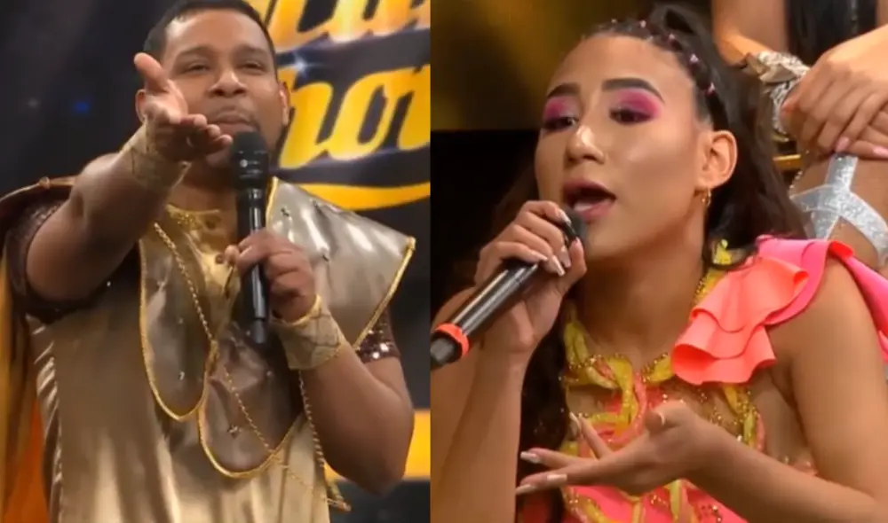 Edson Dávila y Samahara Lobatón se enfrentaron en "El gran show". Foto: composición LR/ capturas de América TV