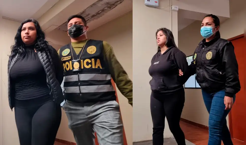 Alondra Flores Centurión y Nicol Vigo Suárez habrían trabajado en la municipalidad hace tres años. Foto: Karla Cruz / URPI -LR