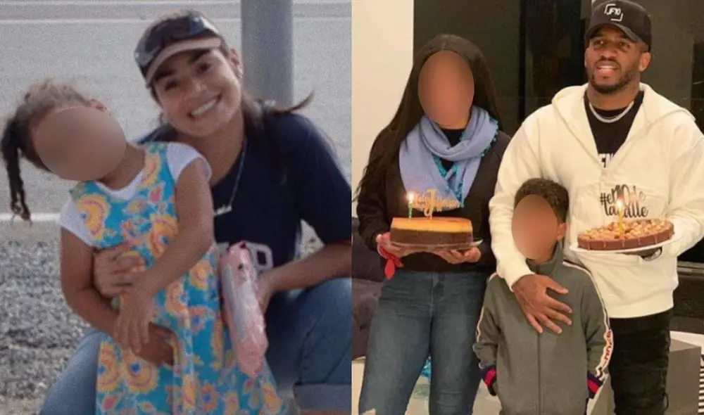 Jefferson Farfán junto a sus menores hijos. Foto: composición/ Maialen Farfán/ Instagram