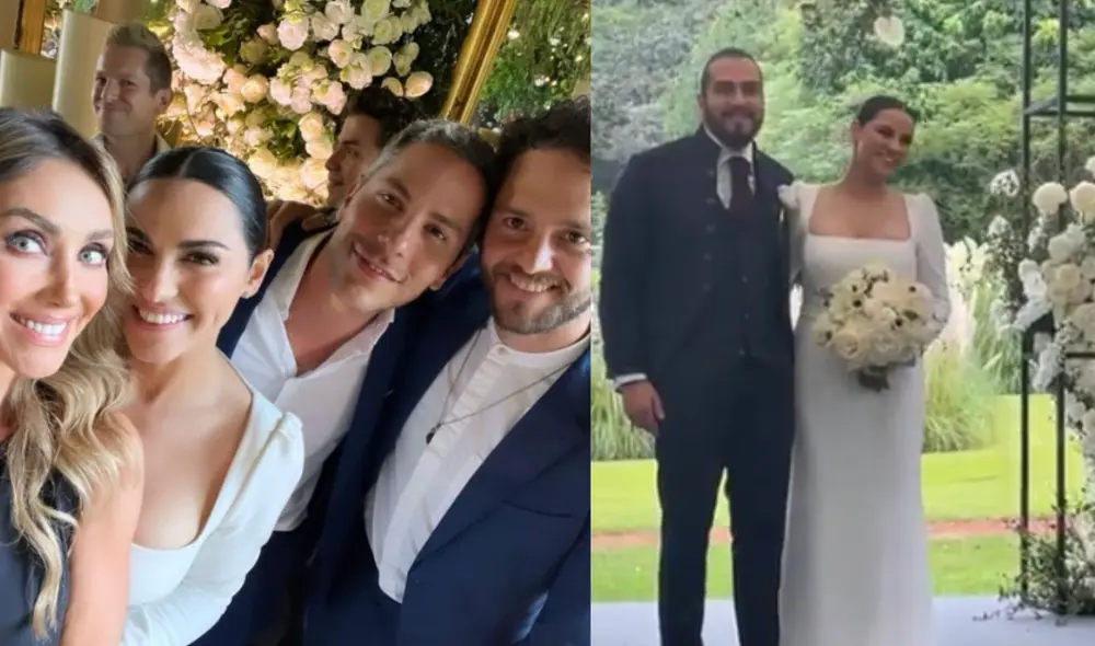 Al ritmo de "Soy rebelde" y "Sálvame" los integrantes de RBD celebraron la boda de Maite Perroni. Foto: composición LR/Instgram Anahí