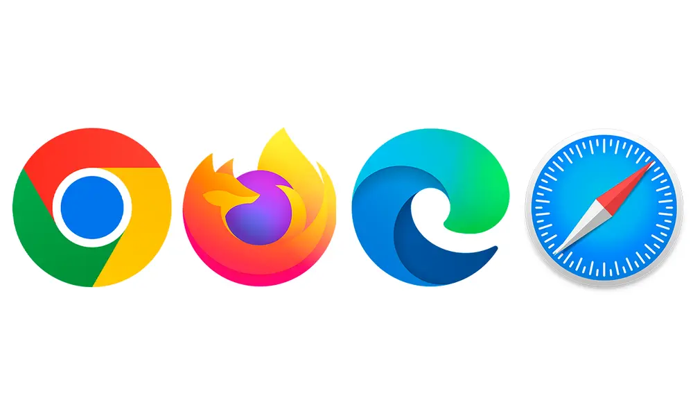 El estudio incluyó los navegadores más populares del momento. Foto: Composición LR / Chrome / Edge/ Firefox / Safari