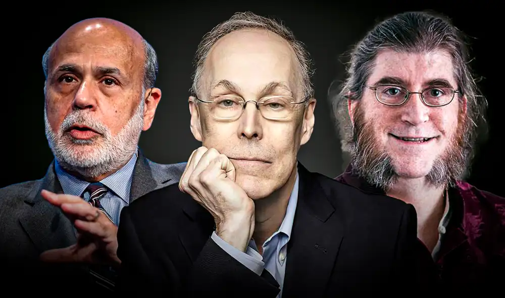Los estadounidenses Ben S. Bernanke, Douglas W. Diamond y Philip H. Dybvig obtuvieron el premio Nobel de Economía 2022. Foto: ComposiciónLR/© NOBEL PRIZE OUTREACH