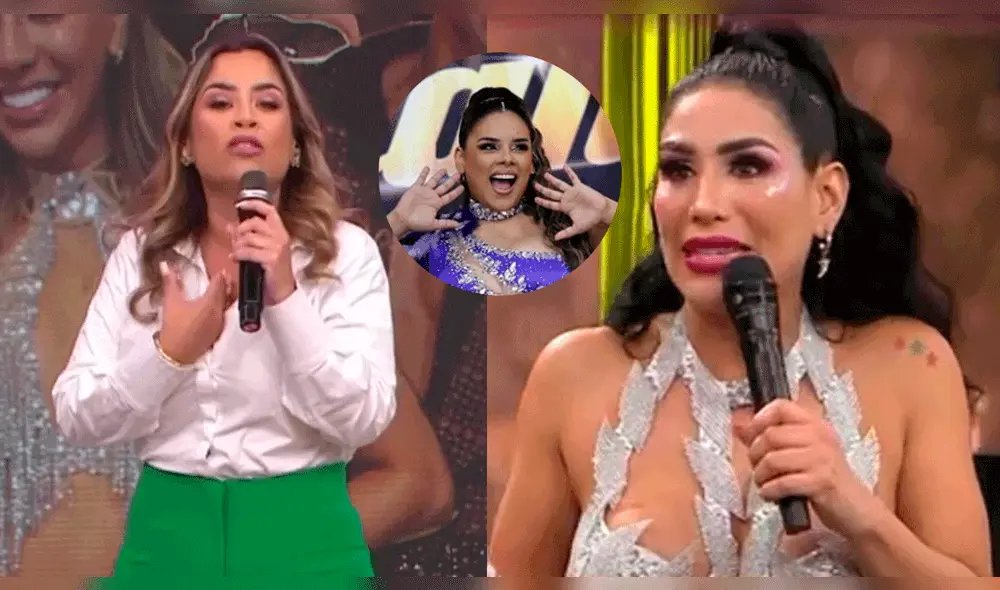 Ethel Pozo expresó su fastidio contra Leysi Suárez por hablar de Giuliana Rengifo. Foto: composición LR/América TV