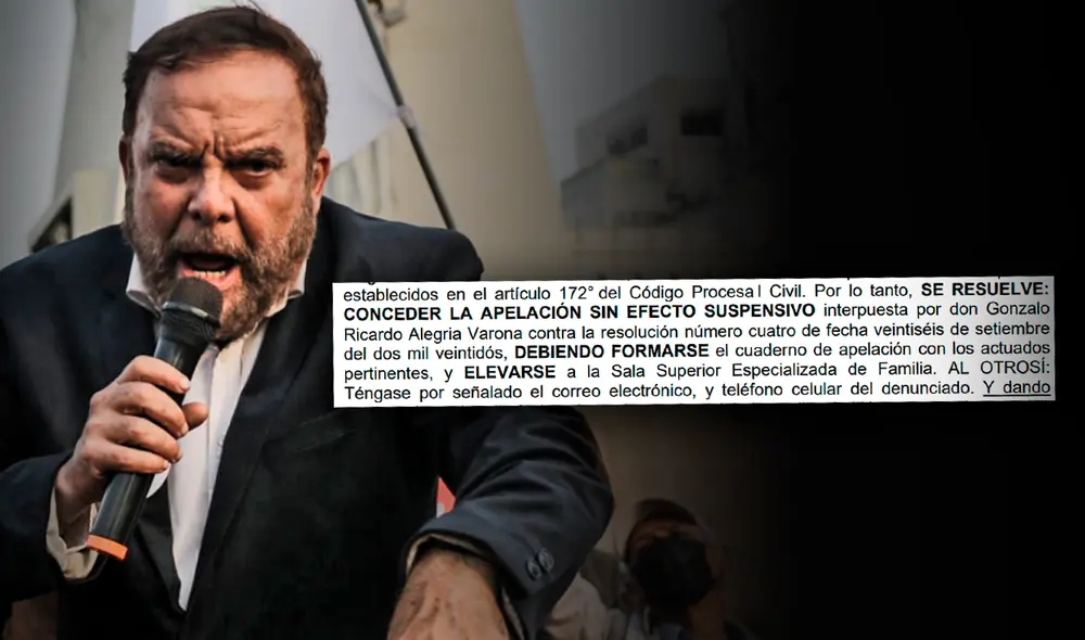 Sala de Familia de la Corte Superior de Justicia de Lima resolverá apelación de Gonzalo Alegría. Foto: composición de Fabrizio Oviedo/La República