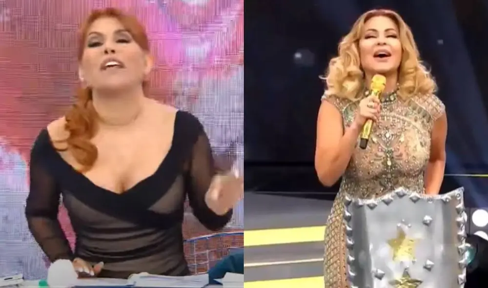 Magaly Medina y Gisela Valcárcel siguen enfrentadas en televisión. Foto: composición LR/ captura de ATV/ captura de América TV