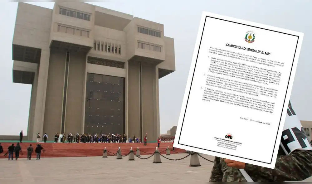 El Cuartel General del Ejército fue el escenario de la agresión sexual. Foto: composición La República