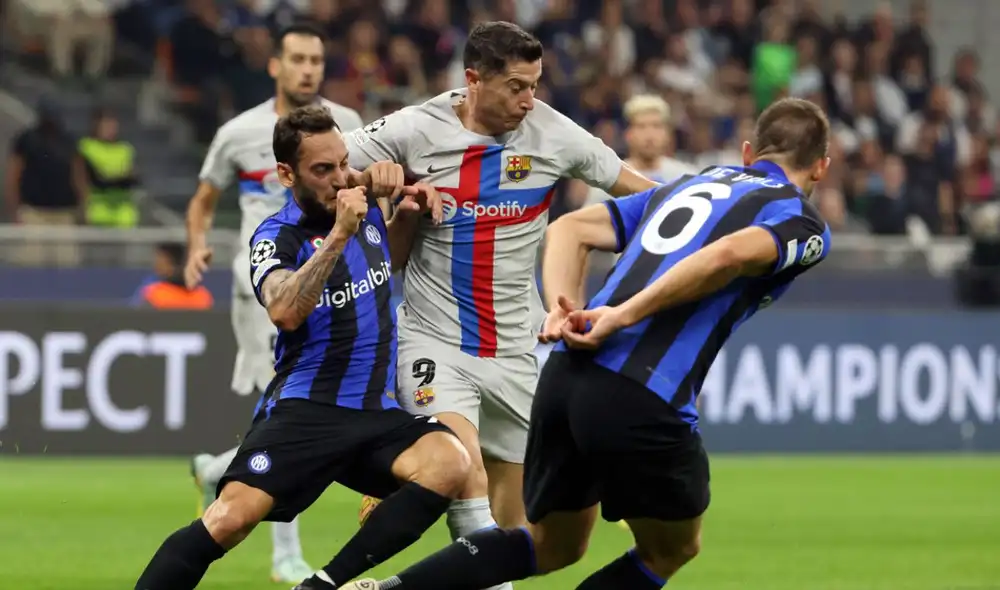Inter venció 1-0 al Barcelona por la tercera fecha del Grupo C. Foto: EFE