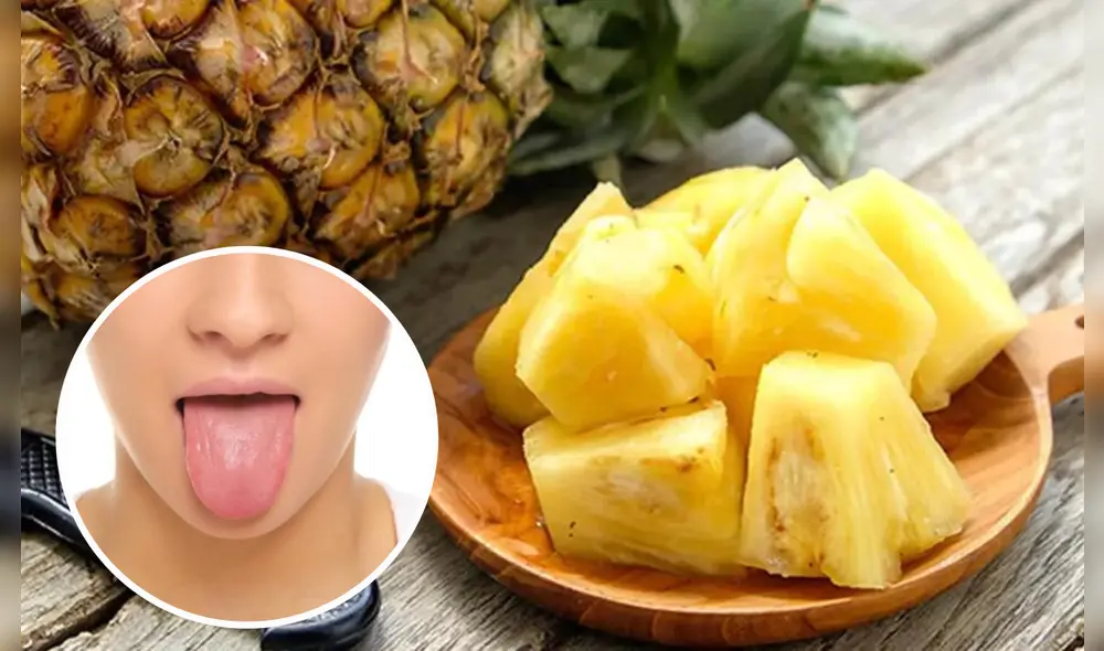 Descubre por qué te pica la lengua cuando comes piña. Foto: composición LR/ Onsalus / Vozpopuli