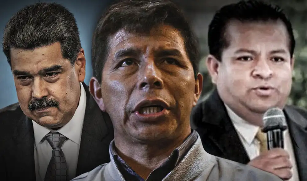 Pedro Castillo, Nicolás Maduro, Bruno Pacheco. Foto: composición LR