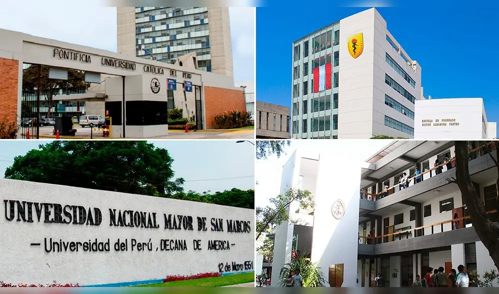 Las nueve mejores universidades de Perú fueron escogidas por ranking internacional por cumplir indicadores de calidad. Foto: composición LR/PUCP/UPCH/UNMSM/Universidad de Piura